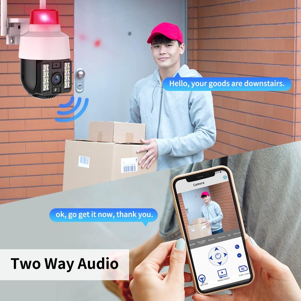 8-мегапиксельная IP-камера с 8-кратным оптическим зумом, Wi-Fi, камера видеонаблюдения, цветная камера ночного видения с двумя объективами, IP66, наружное наблюдение, Wi-Fi камера Icsee