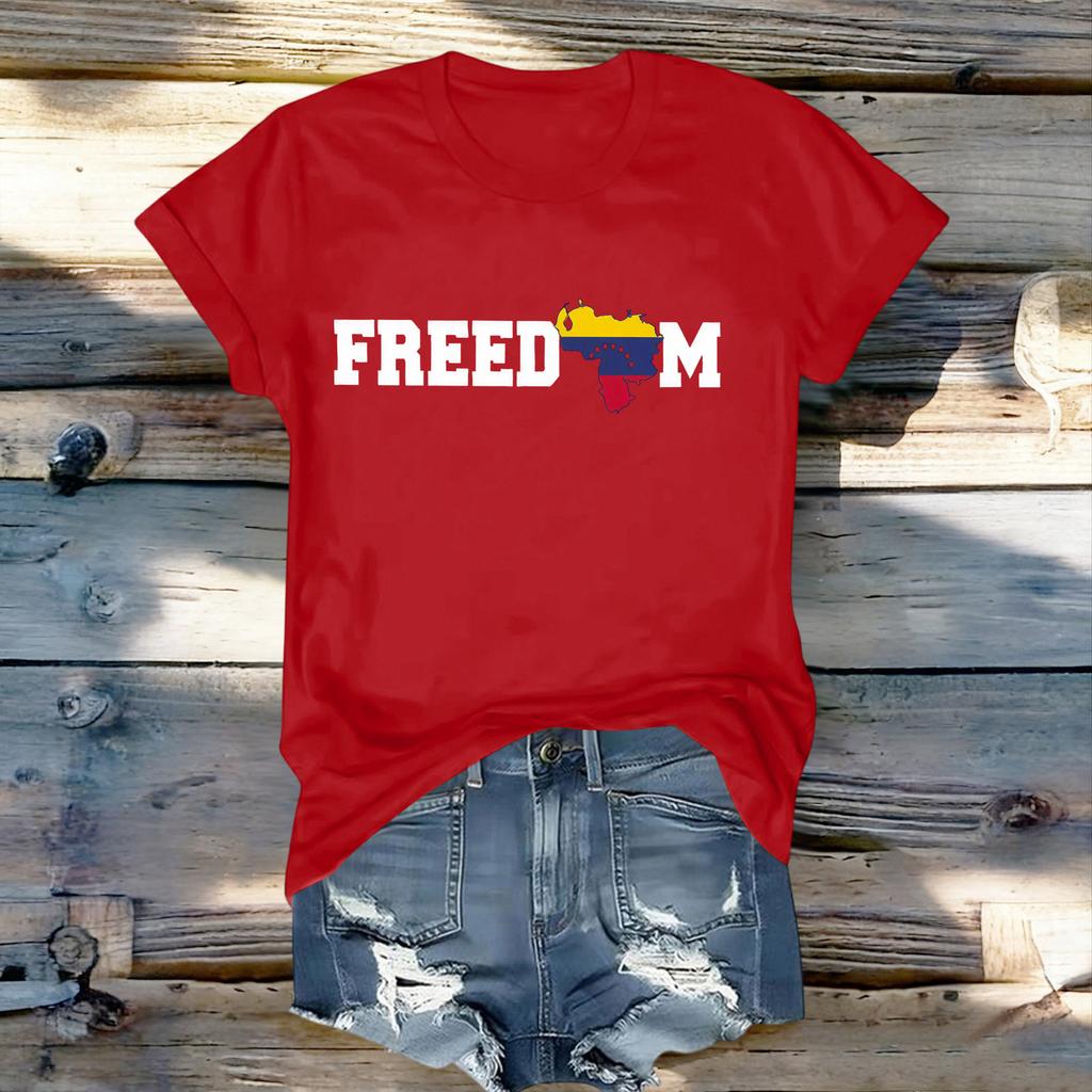 Женская модная футболка с круглым вырезом, повседневная, с ретро-принтом, с короткими рукавами