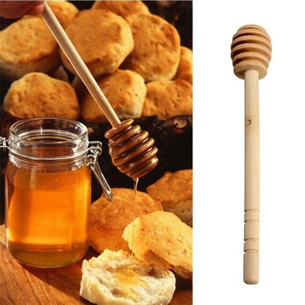 1/3pcs Long handle Long Handle Safe Gadgets Mixing Stick Stirring Honey Spoon Wooden Dipper