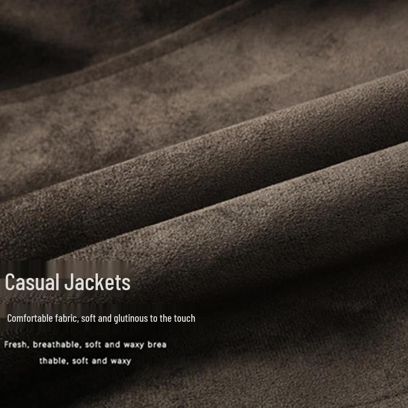 Pierre Cardin Men's Retro Faux Suede Sherpa-Lined Jacket