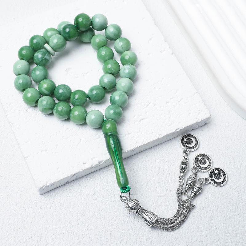 Унисекс 33-бусины 10 мм Тасбих: Мусульманские четки с Ближнего Востока