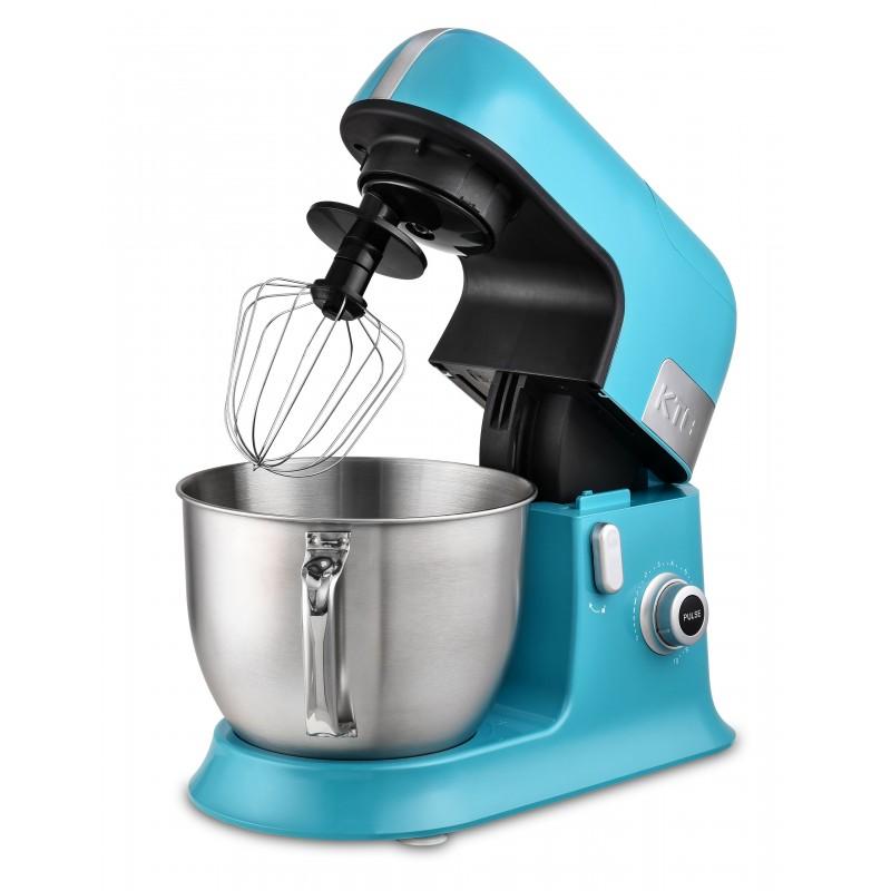 KitchenCook Expert_xl_blue - Robot Stand Mixer 6.5l - 1300w - Glass Blender 1.5l
