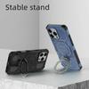 For iPhone 16 Pro Magnetic Case Rotating Metal Kickstand Shockproof PC+TPU Phone Back Cover