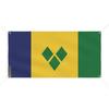 Bannière Drapeau De Saint-Vincent-et-les-Grenadines 6 Oeillets 180x360cm En Polyester