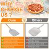 12Inch Pizza Peel Aluminium Alloy Pizza Shovel Non-Stick Perforated Pizza Shovels for Homemade Baking Pizza Bread Kitchen Gadget