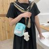 Новая холщовая маленькая сумка милая девушка простая наплечная сумка контрастного цвета маленькая свежая студенческая сумка-мессенджер