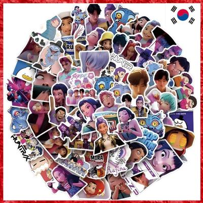 [Охотники на демонов K-Pop] Набор наклеек с персонажами 122 шт.