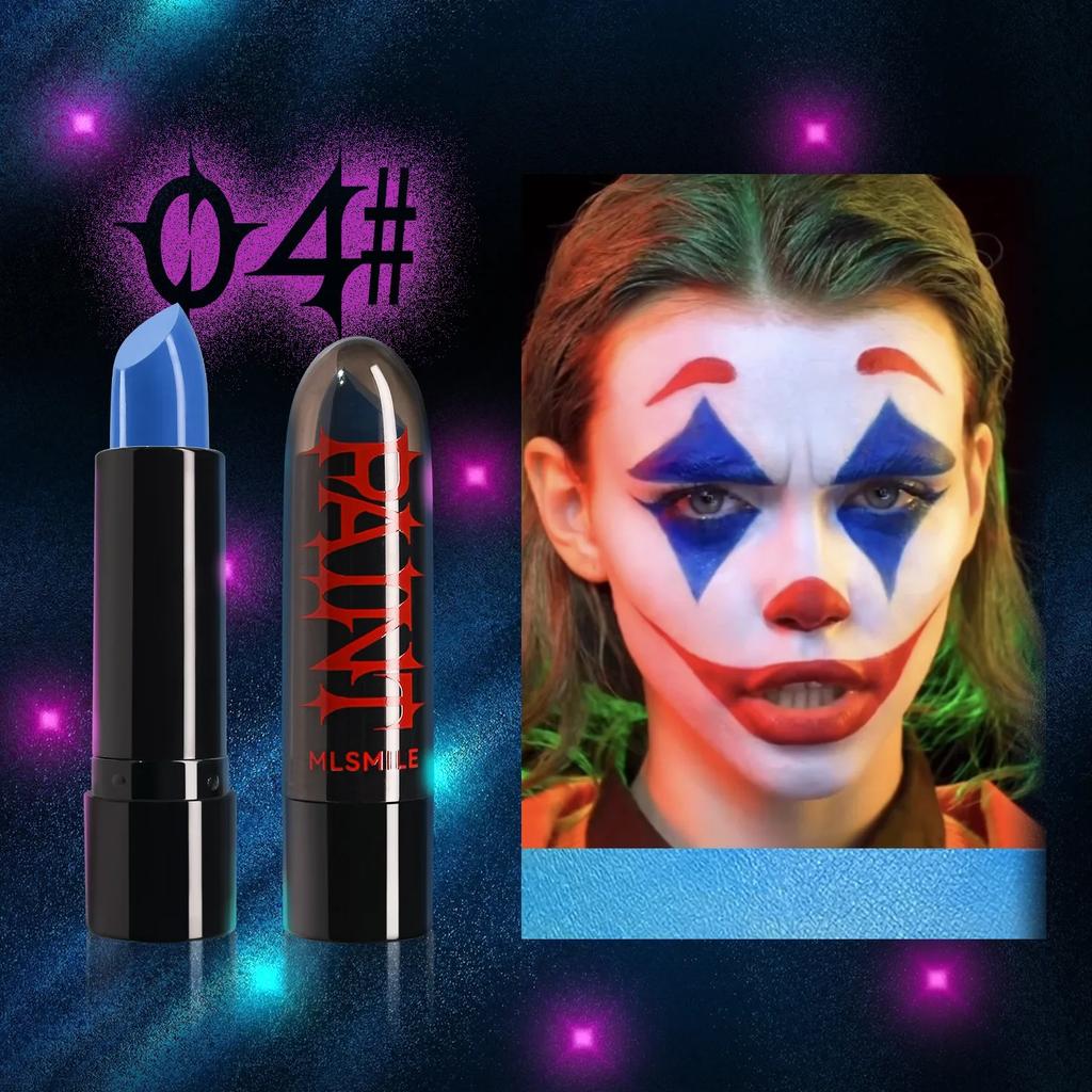 Halloween Matte Lipstick Dark Black Vampire Olive Green Creative Halloween Makeup Face Body Painting