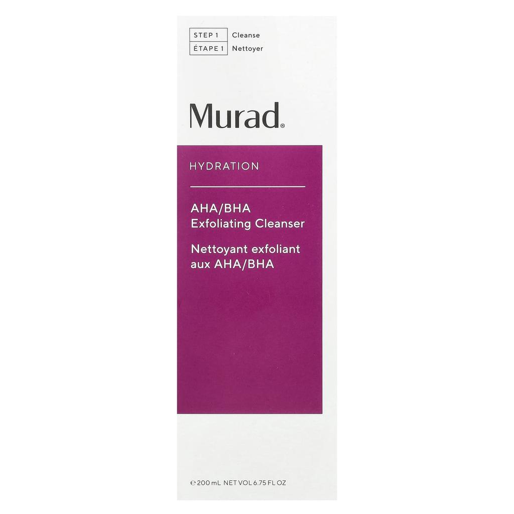 Murad Hydrating, AHA/BHA Exfoliating Cleanser, 6.75 Fl Oz (200 Ml)