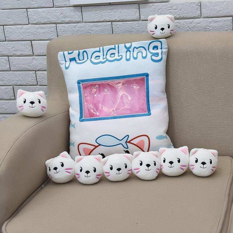 Bag Of Cheesy Puffs Pudding Cute Lot Toy Stuffed Soft Snack Plush Squishmallows Unicorn Plushie Toys Kids Women Gift Cute Animal Soft Plush