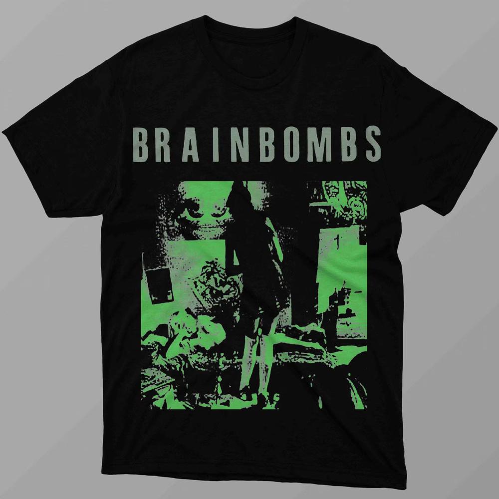 Коллекция Футболка с коротким рукавом Brainbombs Band Белый Все размеры AG2581 Унисекс Футболка