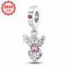 925 silver classical lotus charm beads suitable for DIY bracelets, necklaces, birthday party jewelry gifts