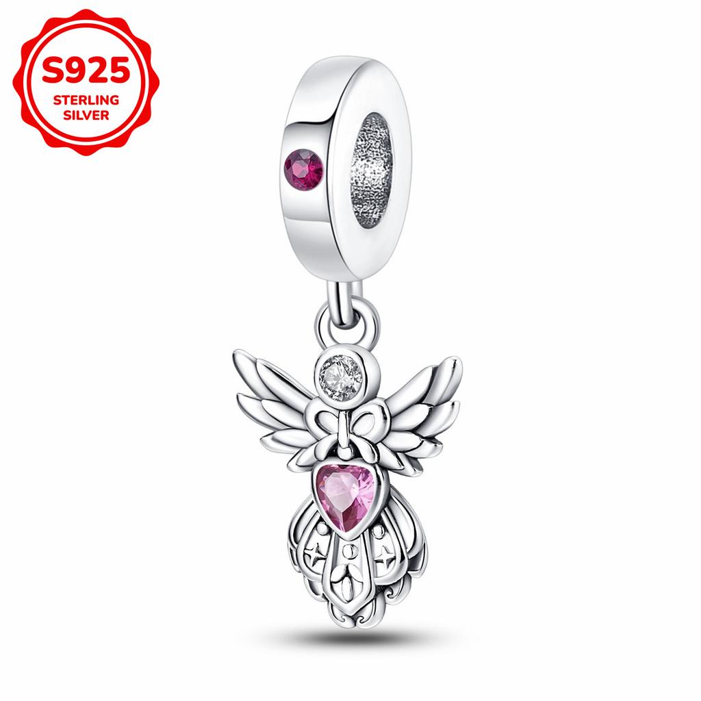 925 silver classical lotus charm beads suitable for DIY bracelets, necklaces, birthday party jewelry gifts