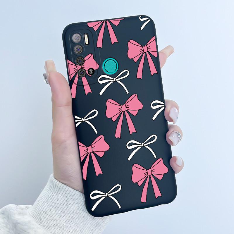 Для Tecno Pouvoir 4 Pouvoir 4 Pro LC7 LC8 Чехол Роскошный Милый Кролик с Сердечками Смешной Чехол для Телефона Черный Силиконовый Защитный Задний Чехол