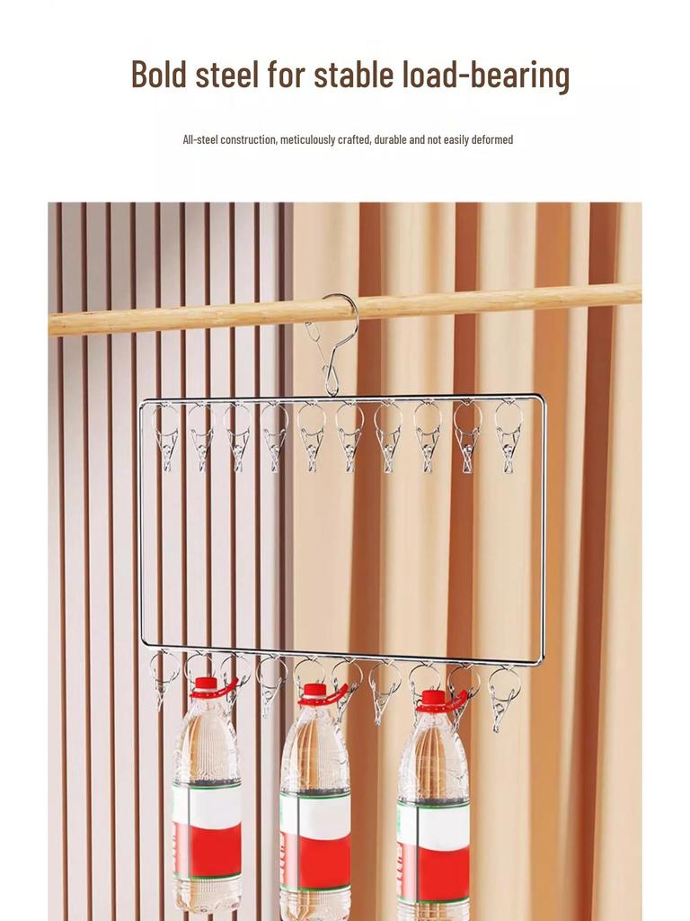 Подвесная стойка-органайзер для шляп с прищепками