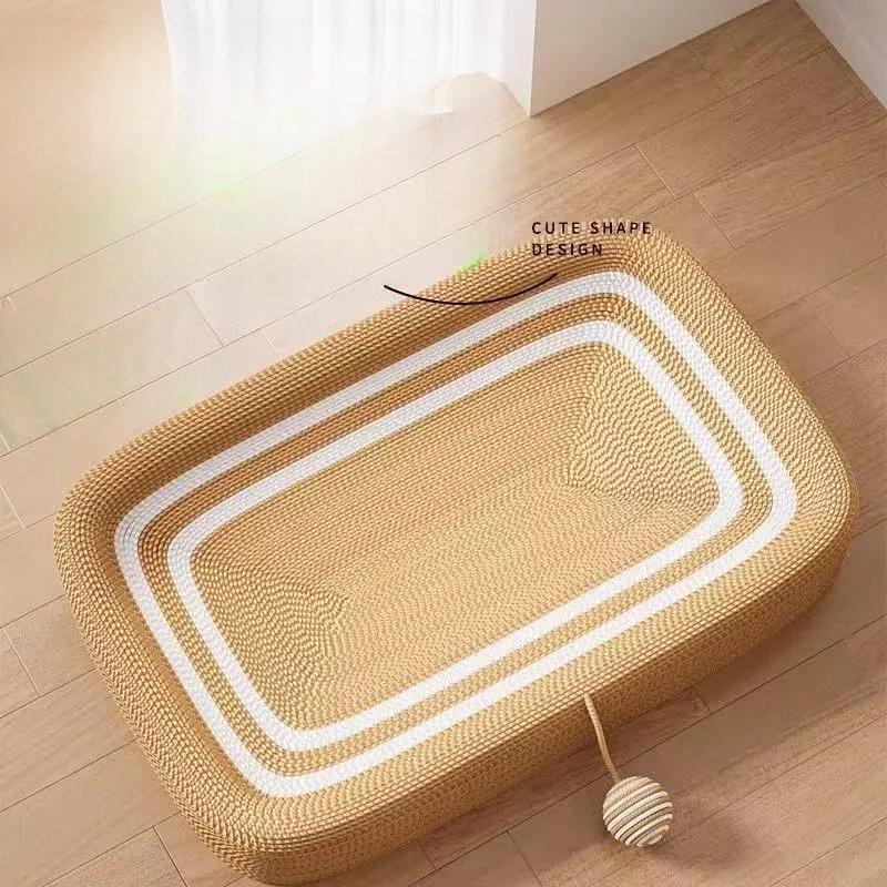 Хорошее качество овальные кошачьи когтеточки 100% сизаль кошачья когтеточка для кошек кровать гнездо игрушка для жевания укусы точилка для ногтей Pet Suppl