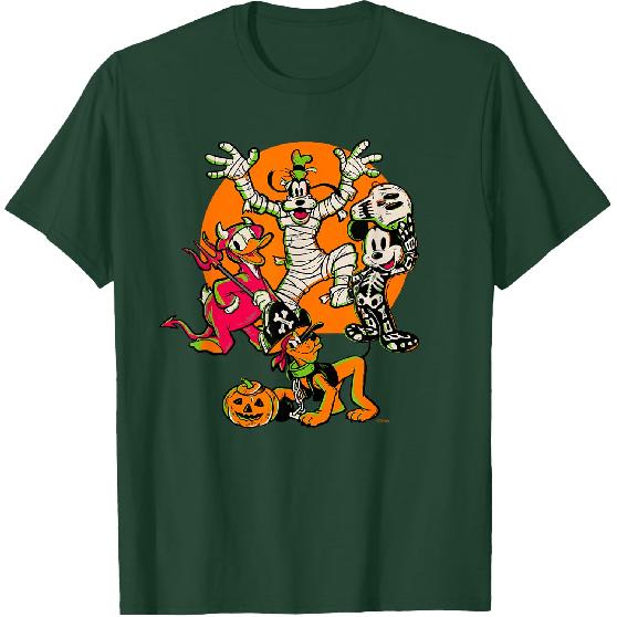 Disney 100 Mickey Donald Goofy & Pluto Halloween Costumes T-Shirt
