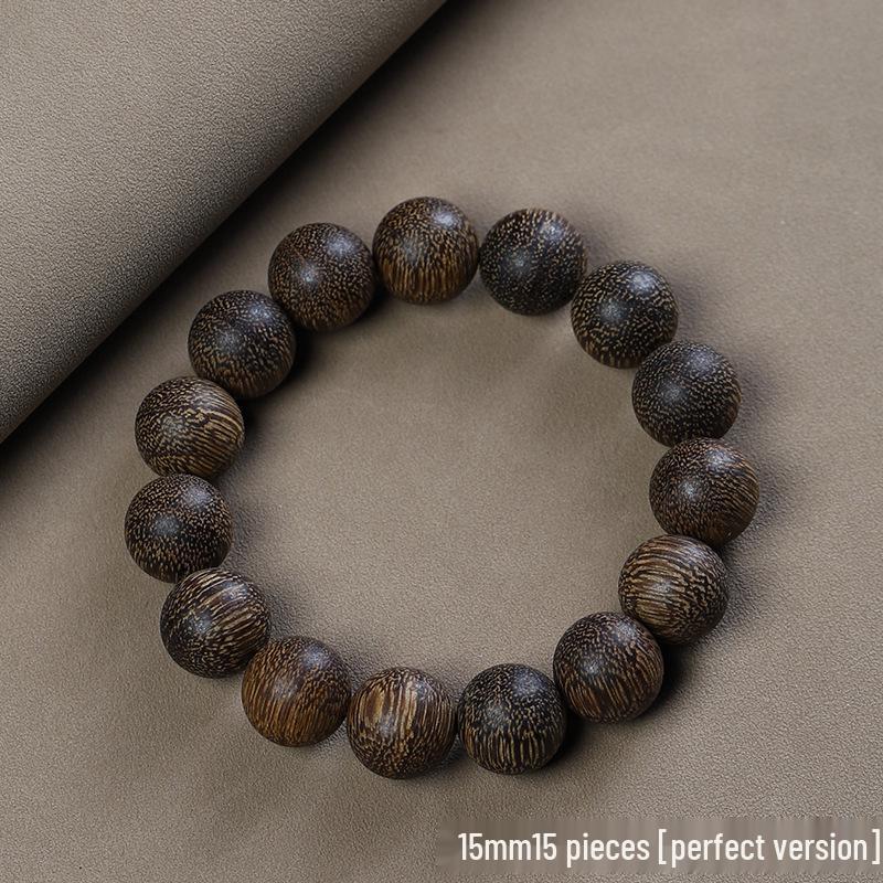 Vietnam Nha Trang Natural Agarwood Qinan Buddha Beads Bracelet for Men and Women
