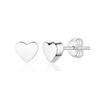 925 Sterling Silver Heart Stud Earring