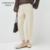 Женские укороченные повседневные брюки Kemengboka из лиоцелла Tencel прямого кроя