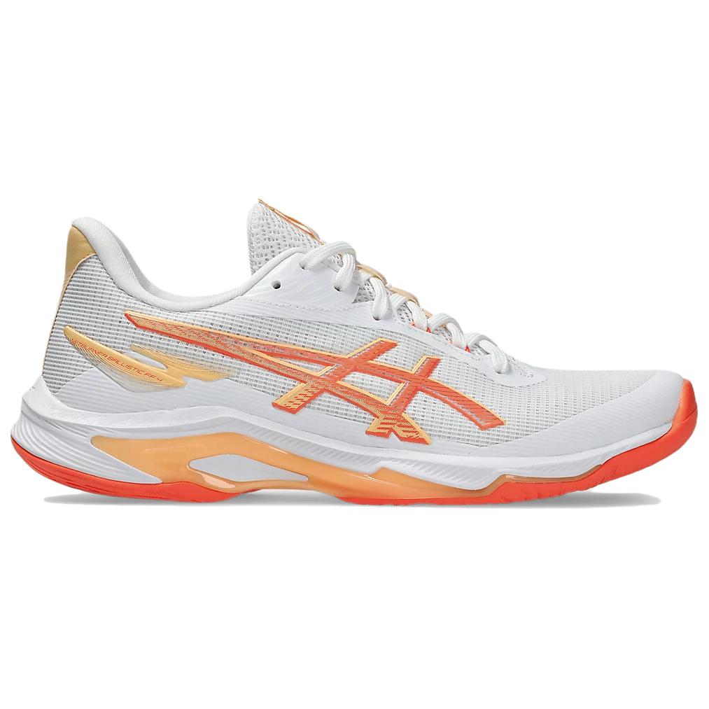 Asics Netburner Ballistic FF 4 Удобные Универсальные Прочные Низкие Тренировочные Кроссовки Женские кроссовки Белый Оранжевый Красный 1052A083-101