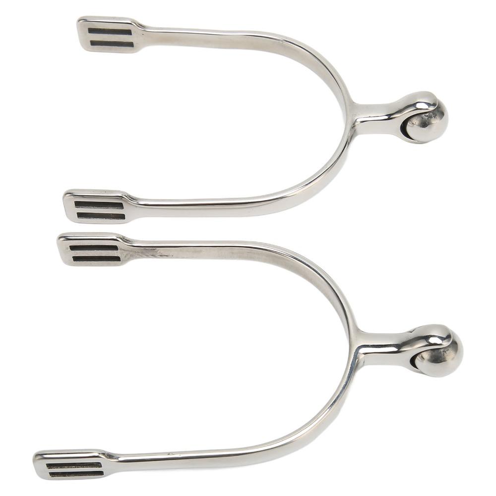 2pcs Silver Horse Riding Spurs Stainless Steel Stainless Steel Spurs Equestrian Competitions