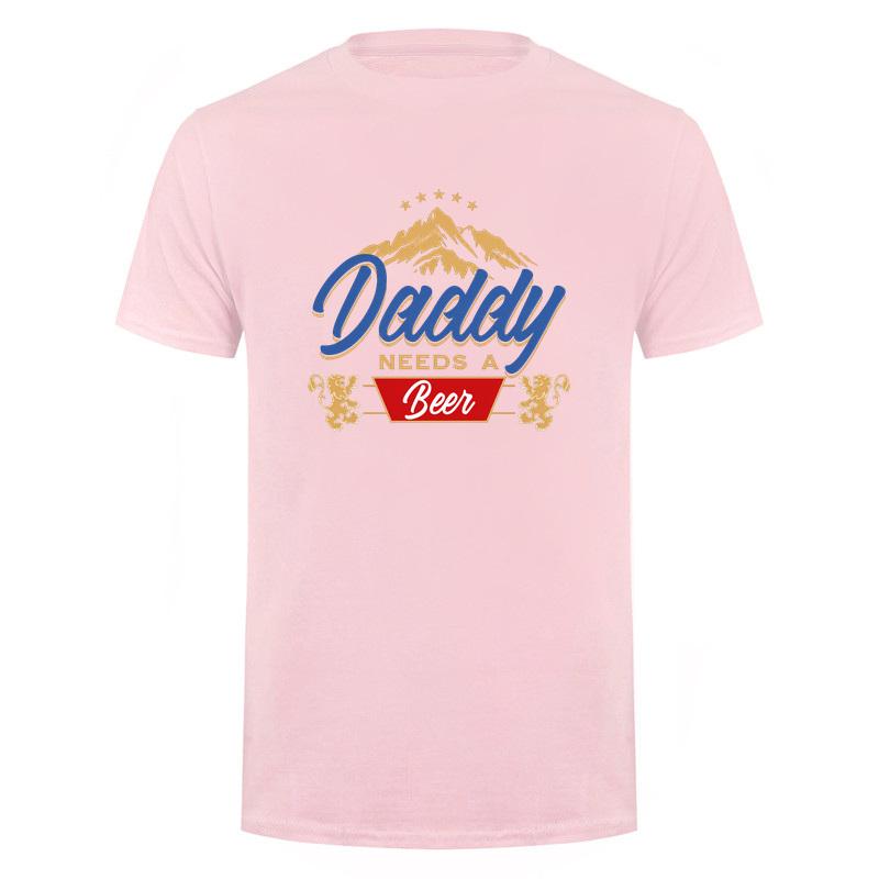 Daddy Needs A Beer Funny Father Dad Drinking Humor Graphic Tshirt Vintage T Shirts Fathers Day Gift Da913