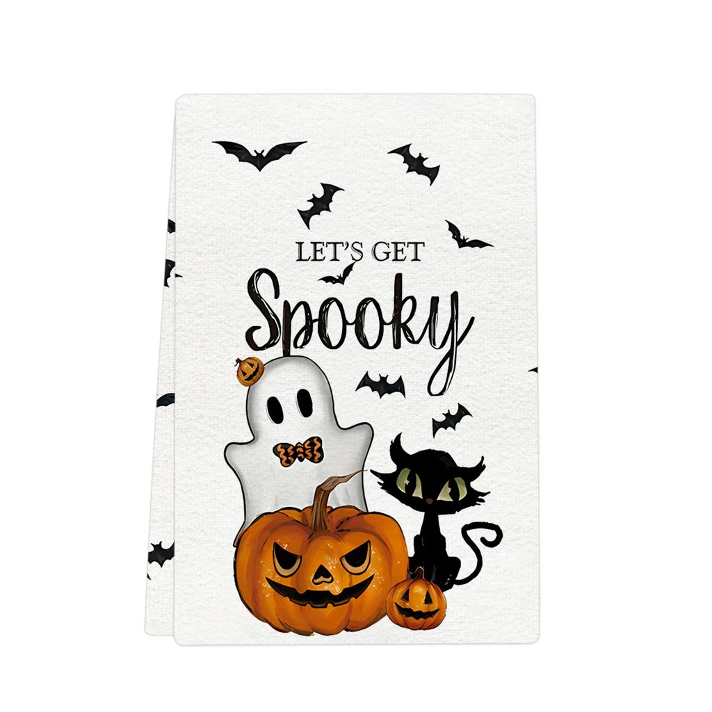 Cross-border Explosion 250gsm Halloween Towel 45 * 65 Kitchen Gift Microfiber Towel