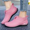 Daily Casual Rain Boots Four Seasons Thick-soled Waterproof Shoes Outdoor Wear-resistant Rain Rubber Shoes Women's Short-tube Water Shoes