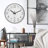Inch Silent Wall Clock Circular Clocks Noiseless Bedside Quartz Clock Living Room Kitchen Bedroom Decor Home Decoration