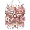 Flower 2D/Flat DIY Diamond Painting Set Rhinestone Diamond Art Window Pendants Diamond Art Pendant Wall Decor for Home & Windows