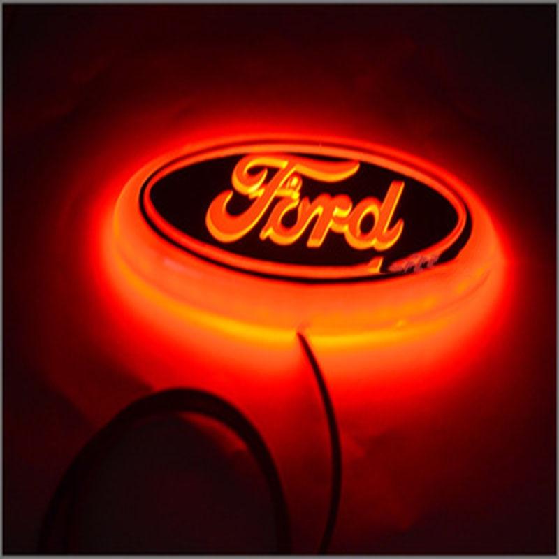 Мода Красочный 4d Автомобильный Светодиодный Задний Фонарь Логотипа Автомобиля Эмблема Значка Для Ford Fox Mondeo