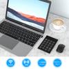 Wireless Numeric Keypad and Mouse Wireless Keypad and DPI Adjustable Wireless Mouse Set with Single USB Number and Compact Numeric Keyboard Set,