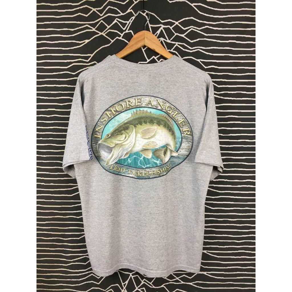 Inshore Angler Light Tackle Fishing Bass Graphic Tee