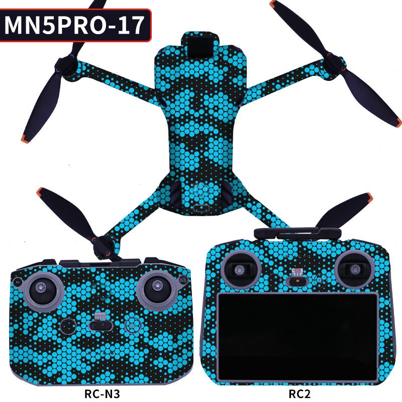 Декоративный набор наклеек для DJI mini 5pro, Водонепроницаемая виниловая наклейка-скин, DIY-аксессуар для RC-N3 RC2