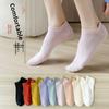 5 пар женских весенних и летних тонких хлопковых носков с дезодорирующим эффектом и коротким носком