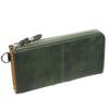 HARVEST Zippered Long Wallet Genuine Leather DBR5406 [Harvest Mustache] (Green)