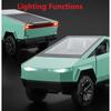 1/32 Комплект модели пикапа Tesla RV, сплав для внедорожников, модель автомобиля, литая под давлением металлическая игрушка, модель грузовика, имитация звукового света, с RV