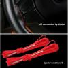38cm Steering Wheel Covers Soft Artificia Leather Braid On the Steering-wheel of Car With Needle and Thread Interior Accessories
