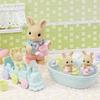 [Sylvanian] 5707-Молочный кролик, набор для купания тройняшек