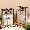 10 шт. прозрачных пластиковых подарочных пакетов с ручками 7"x10"x3.2" многоразовые полипропиленовые подарочные пакеты с лентой прозрачные пластиковые подарочные пакеты