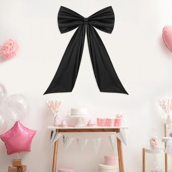 Большой атласный бант, украшение для дня рождения, декор для комнаты, гигантский настенный бант для детского душа, девичника, выпускного, свадьбы, девичника