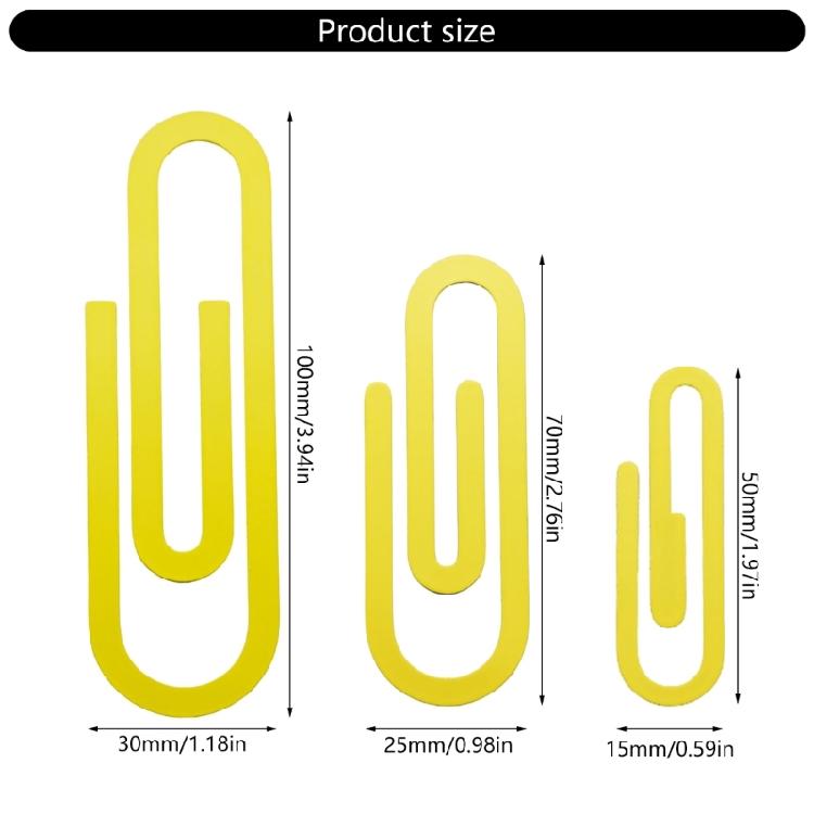 8 шт. Увеличенные пастельные бумажные зажимы Гладкие металлические зажимы Многоцелевые помощники