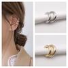 Новые модные уникальные поддельные перфорированные металлические клипсы для ушей, асимметричные круглые хрящевые женские модные ювелирные изделия, подарок для ушей, манжеты для девочек
