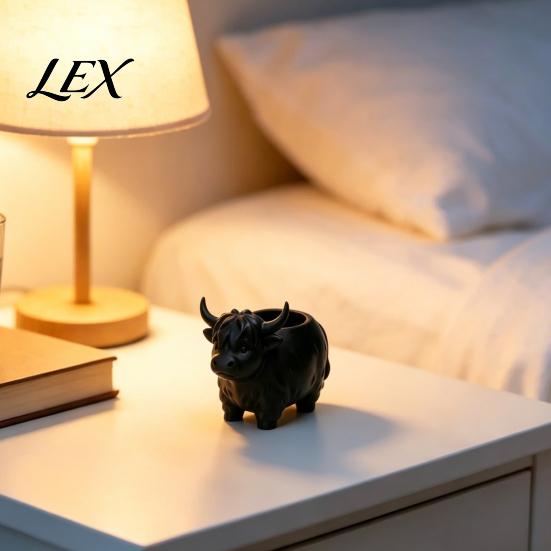 Breathable Planter Highland Cow Planter, Large Diameter Flower Pot, 3D Yak Matte Finish Plant Pot Shape PLA Desktop Nordic Style Home Decor Decoration