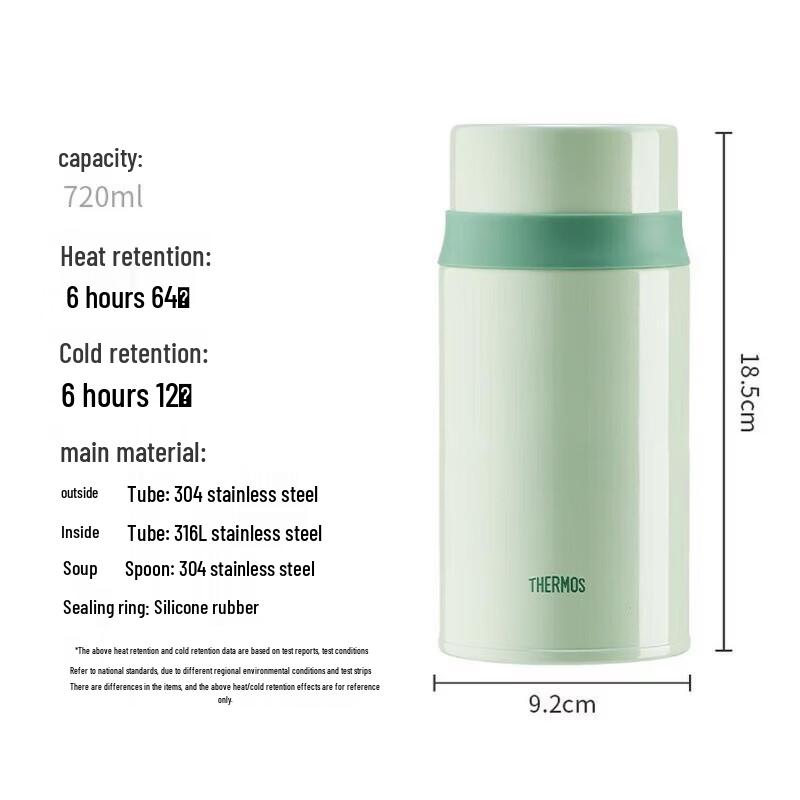 Thermos Термоконтейнер для еды из нержавеющей стали 316, 720 мл