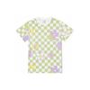 Vans T Shirts Women's Green Checkerboard Crew Neck Moderate Straight Fit VN00091NC1D