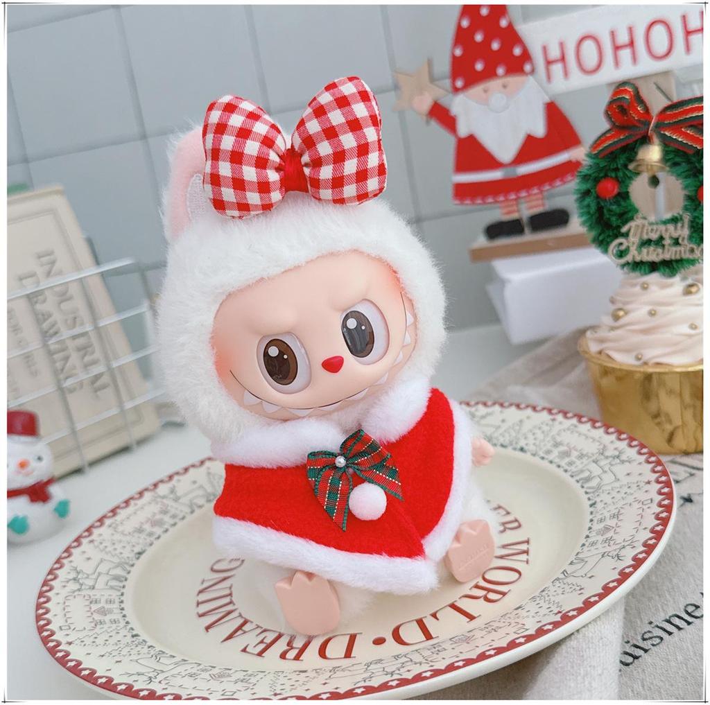 10cm & 15cm Labubu Doll Christmas Outfit: Tree Shawl and Hat