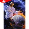 5D DIY Diamond Mosaic Religious Icon Diamond Painting Full Round Rhinestone Man Embroidery