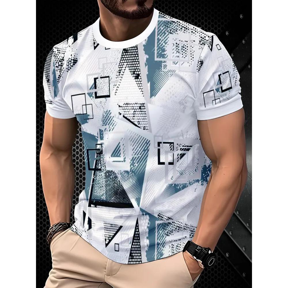 Casual Versatile Men's Short-sleeve Fashion Tops Loose Simple T-Shirts Men’s